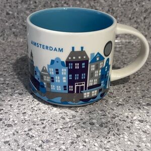 Starbucks Amsterdam: 
Canal Netherlands Houses Coffee Cup You Are Here.